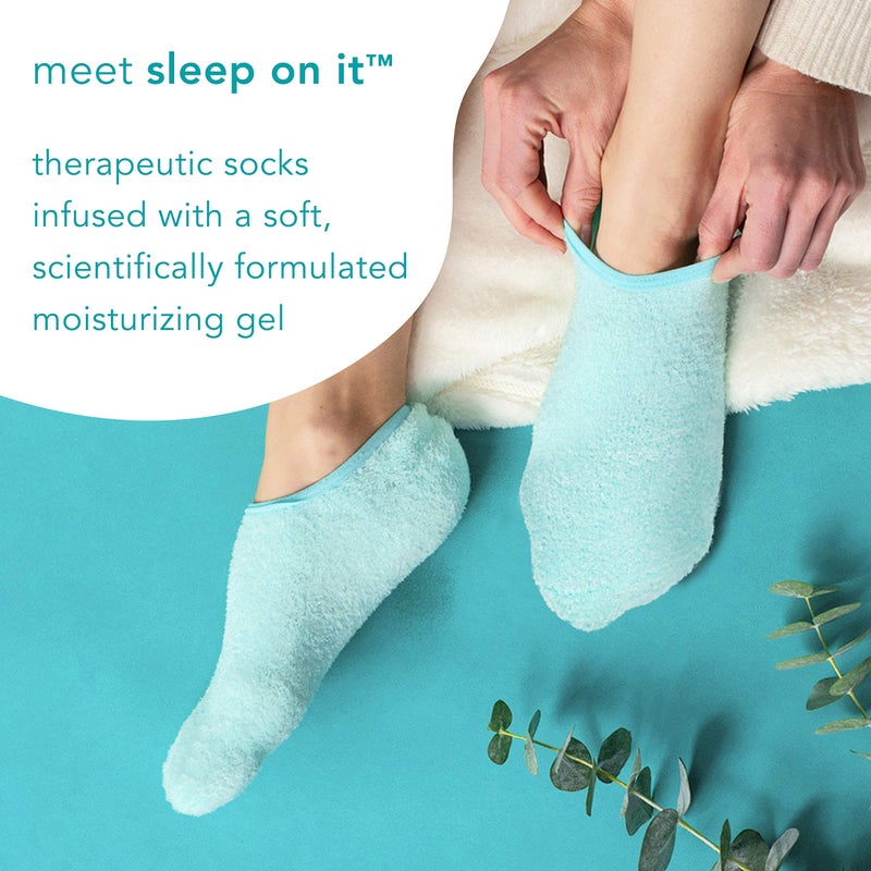 Barefoot Scientist Sleep On It Overnight Moisturizing Gel Socks  Nourish Your Feet (Teal) - Image 2